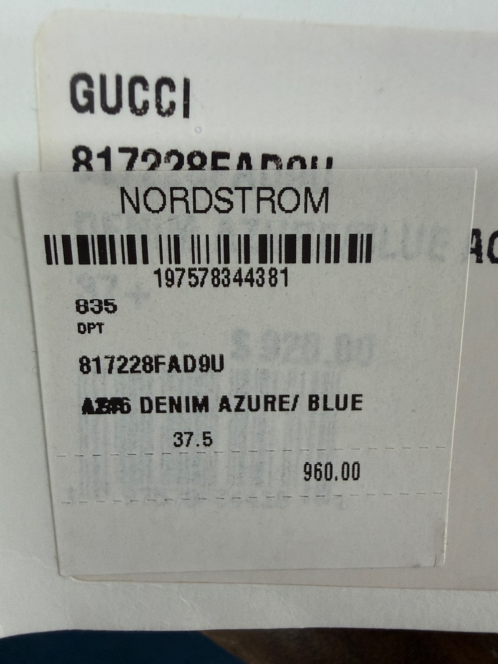 NWT dust bag authentic Gucci Blue Denim GG Horsebit Espadrille Sandals - Picture 7 of 9